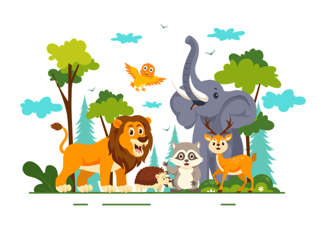 World Animal Day  Illustration