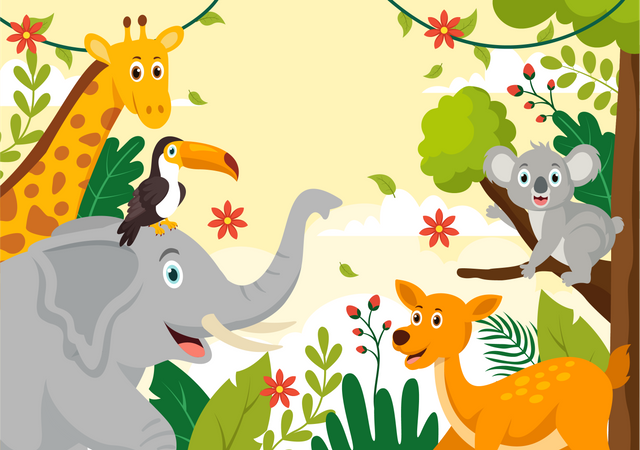 World Animal Day  Illustration