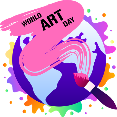 World Art Day  Illustration