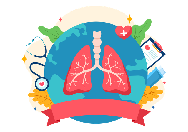 World asthma day  Illustration