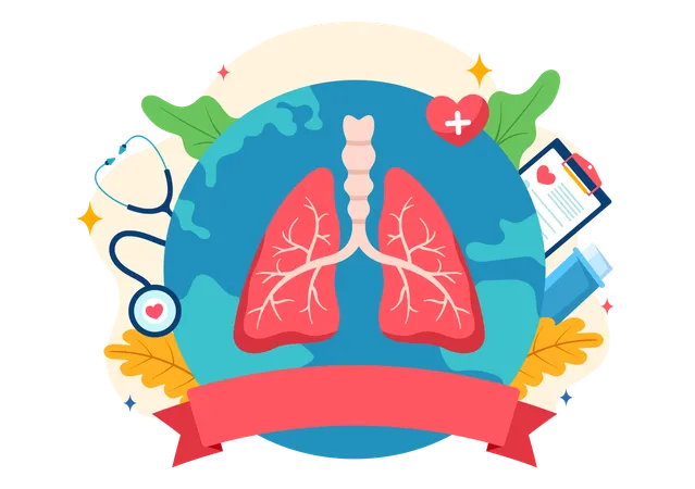 World asthma day  Illustration