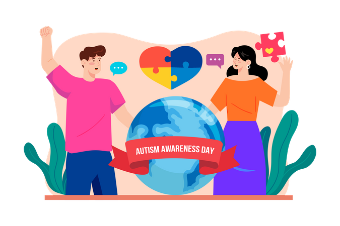 World Autism Day  Illustration