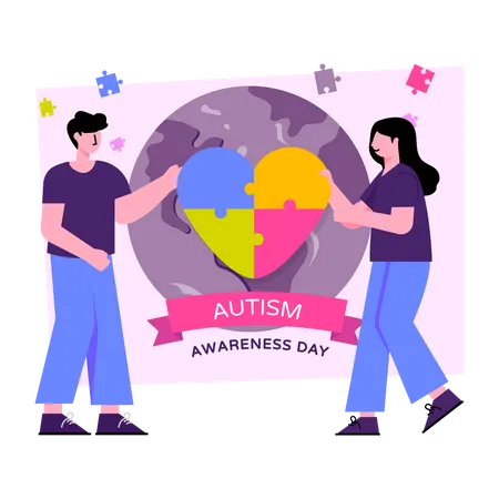 World Autism Day  Illustration