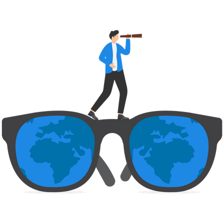 World business vision  Illustration