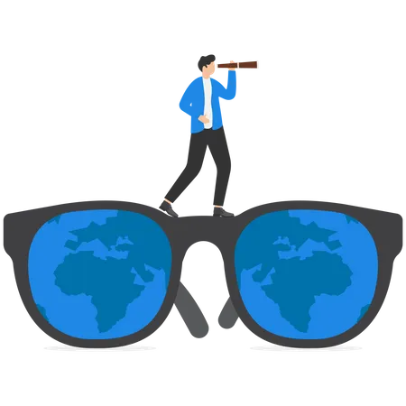 World business vision  Illustration