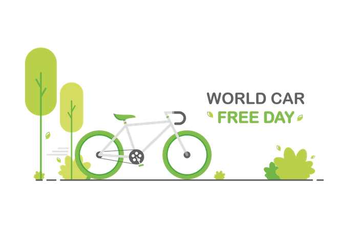 World car free day Illustration