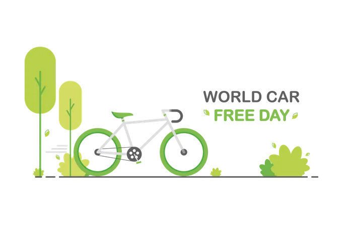 World car free day  Illustration