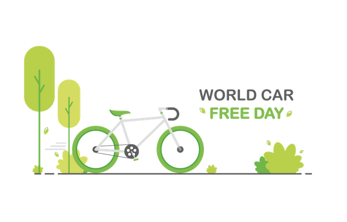 World car free day  Illustration