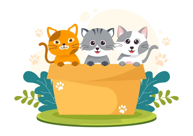 International Cat Day Vector Illustration On August 8 With Cats Animals Love Celebration In Flat Cartoon Hand Drawn Background Templates Illustration