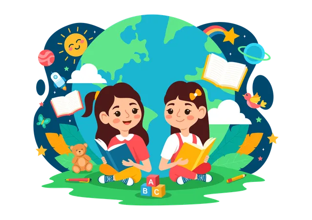 World Children Book Day  Illustration
