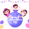 illustration for world childrens day