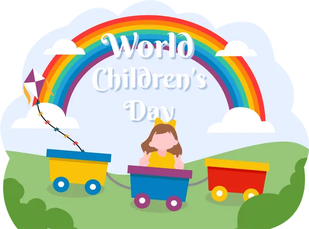 World Children's Day  Illustration