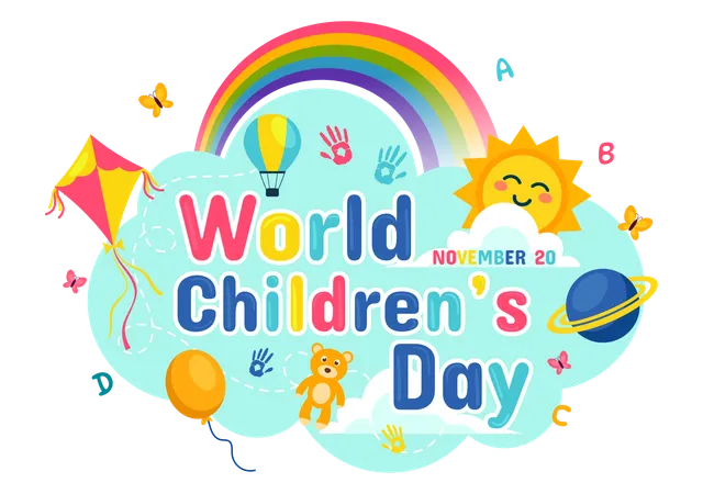 World Childrens Day  Illustration