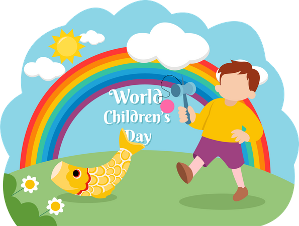 World Childrens Day  Illustration