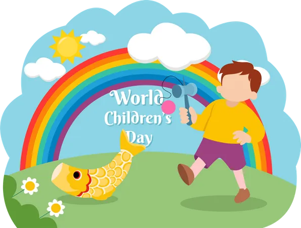 World Childrens Day  Illustration