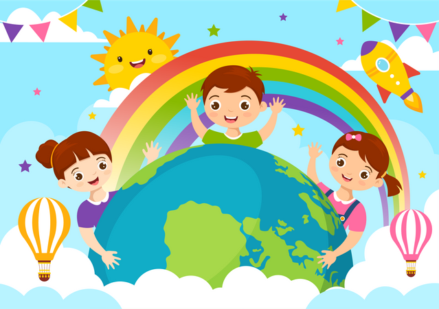 World Childrens Day  Illustration