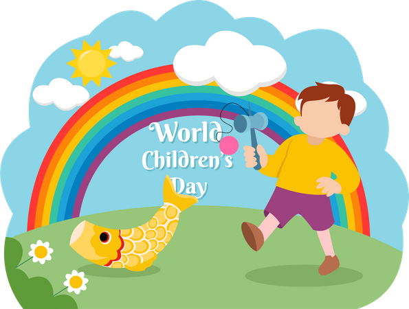 World Childrens Day  Illustration