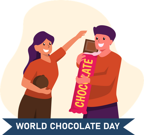 World Chocolate Day  Illustration