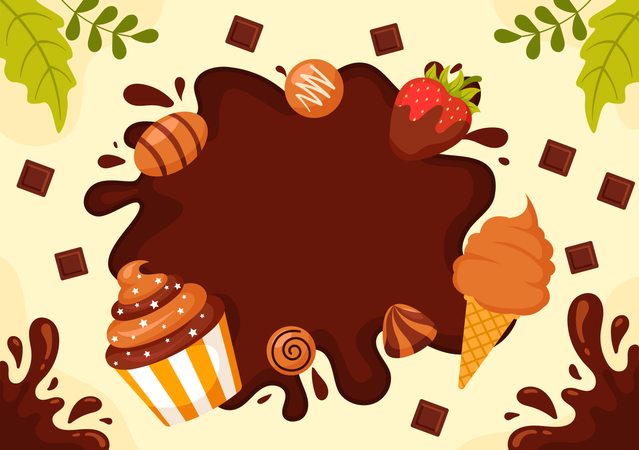 World Chocolate Day  Illustration