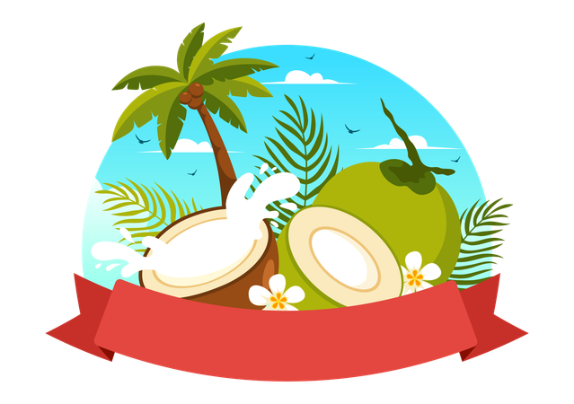 World Coconut Day  Illustration