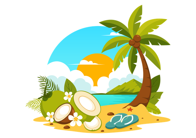 World Coconut Day  Illustration