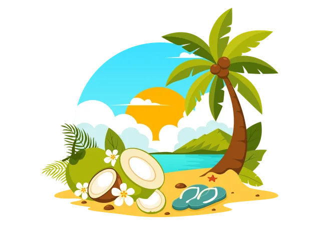 World Coconut Day  Illustration