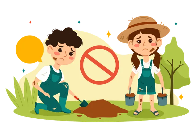 World Day Against Child Labour Vector Illustration On 12 June With Children Working For The Necessities Of Life In Flat Cartoon Background Illustration