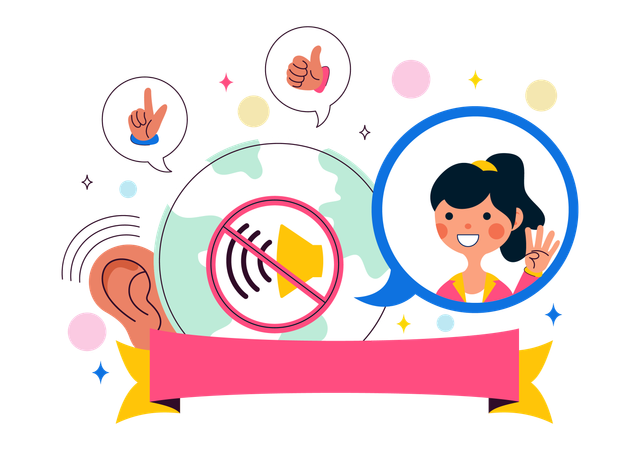 World Day of the Deaf  Illustration
