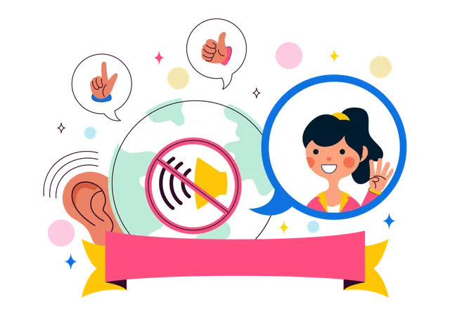 World Day of the Deaf  Illustration