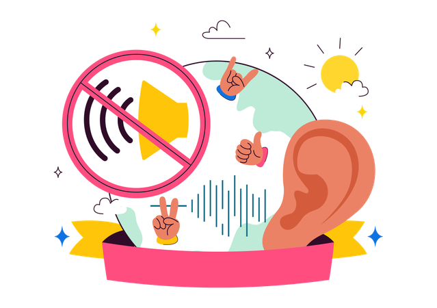 World Day of the Deaf  Illustration