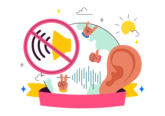 World Day of the Deaf  Illustration