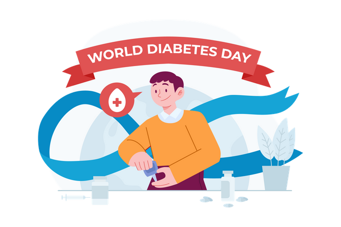 World Diabetes day Illustration