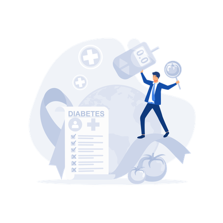 World diabetes day  Illustration