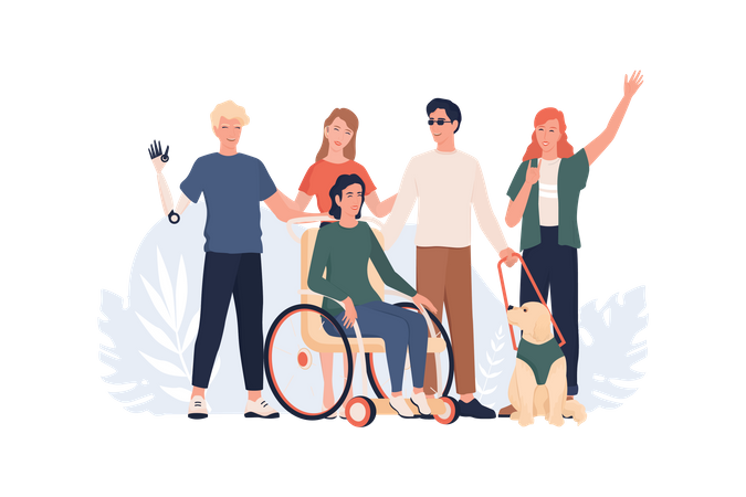 World disability day  Illustration