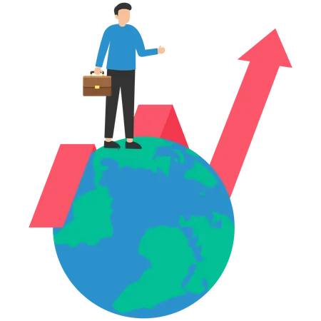 World economic vision Illustration