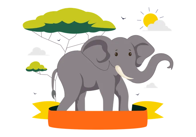 World Elephant Day  Illustration