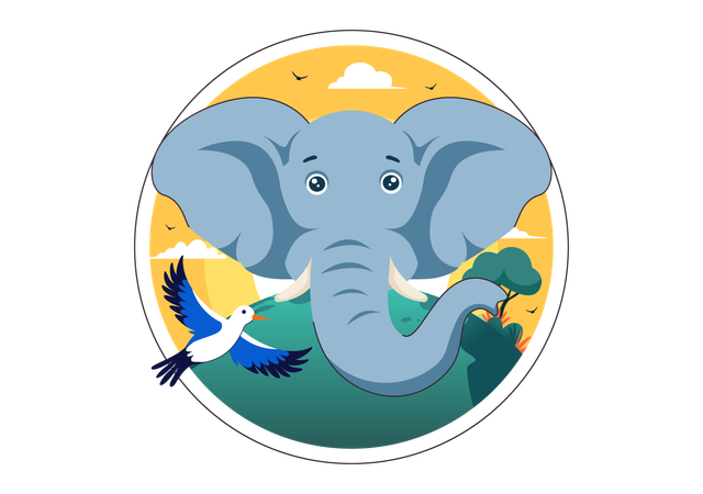 World Elephant Day  Illustration