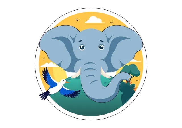 World Elephant Day  Illustration