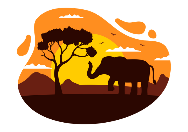 World Elephant Day  Illustration