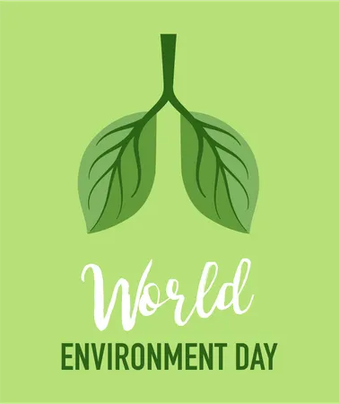 World Environment day, go green concept Illustration
