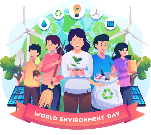 World Environment day  Illustration