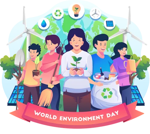 World Environment day  Illustration