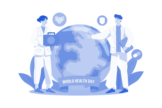 World Health Day  イラスト