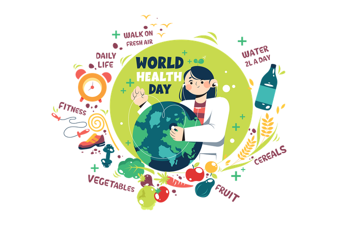 World Health Day  Illustration