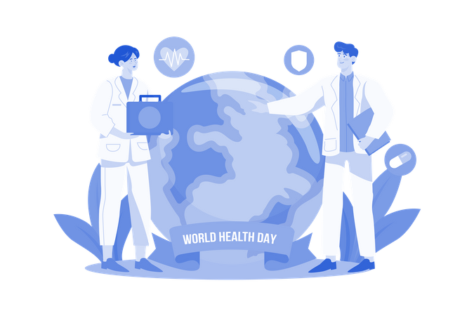 World Health Day  Illustration