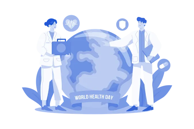 World Health Day  Illustration