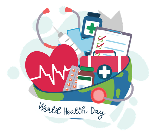 World Health Day  Illustration