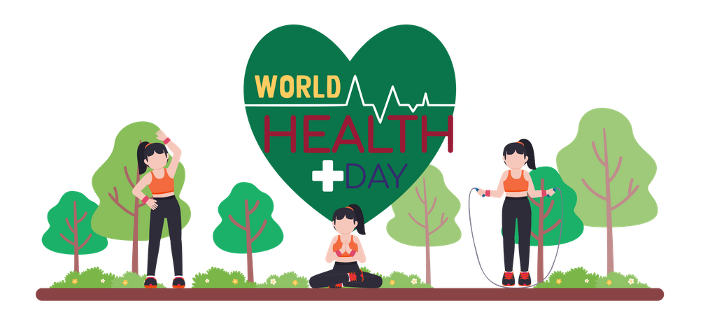 World Health Day  Illustration