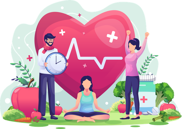 World health day  Illustration