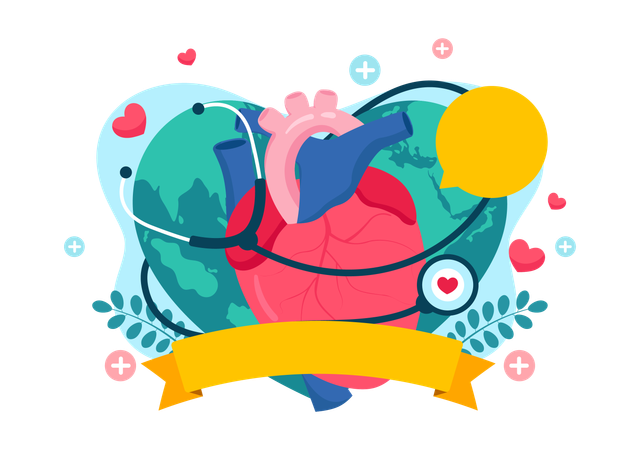 World Heart Day  Illustration